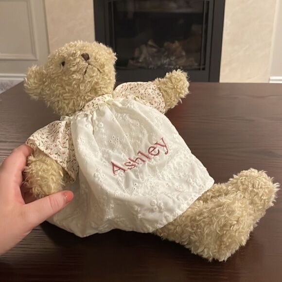 Cyndy’s Bears Personalized Teddy Bear “Ashley” Excellent Condition 13” long Girl - Picture 4 of 6